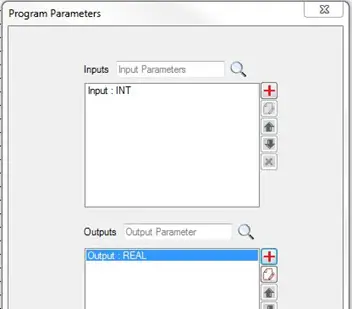 UDFB step 10 Program Parameters window