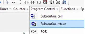 Subroutine Return instruction
