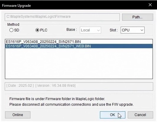 MapleLogic Web Server Security Firmware Download Web Server Security Firmware Download in MapleLogic