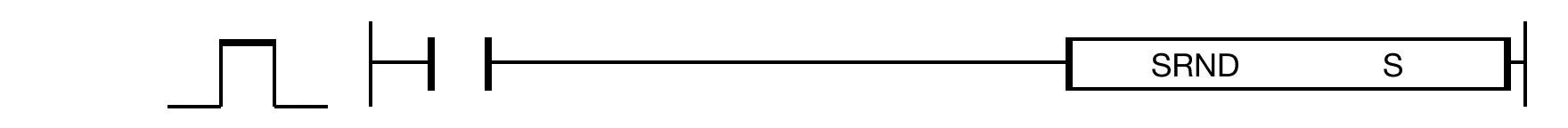 The SRND instruction changes the seed value for random number generation to the WORD value of the data register S.