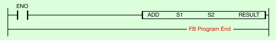 Function Block Diagram Example Function Block Diagram Example for MapleLogic ADD/ADDP instruction.