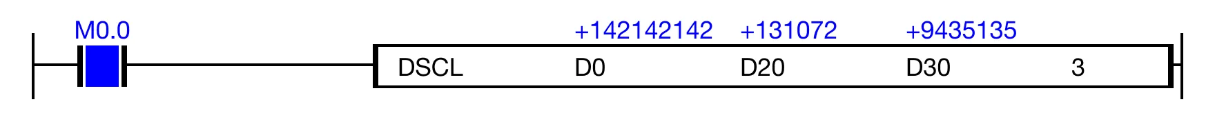 Ladder Diagram Example Ladder Diagram Example for MapleLogic DSCL/DSCLP instruction.