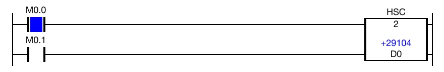 Ladder Diagram Example Ladder Diagram Example for MapleLogic HSC instruction.