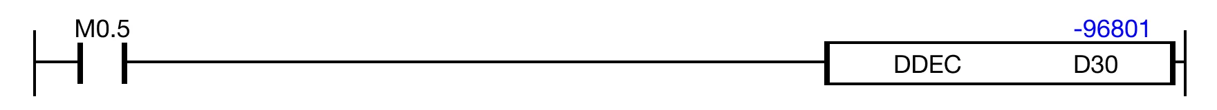 Ladder Diagram Example Ladder Diagram Example for MapleLogic DDEC/DDECP instruction.