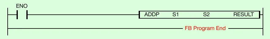 Function Block Diagram Example Function Block Diagram Example for MapleLogic ADD/ADDP instruction.
