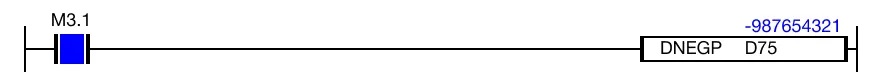 Ladder Diagram Example Ladder Diagram Example for MapleLogic DNEG/DNEGP instruction.