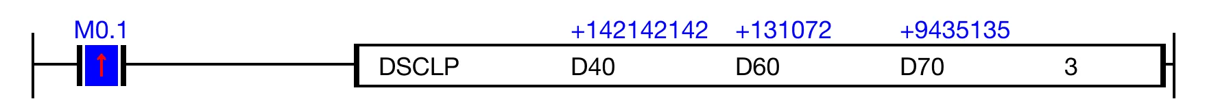 Ladder Diagram Example Ladder Diagram Example for MapleLogic DSCL/DSCLP instruction.