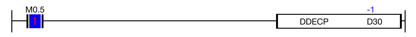Ladder Diagram Example Ladder Diagram Example for MapleLogic DDEC/DDECP instruction.