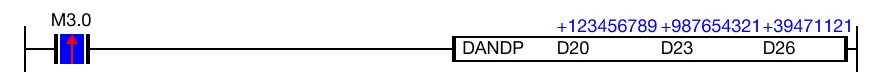 Ladder Diagram Example Ladder Diagram Example for MapleLogic DAND/DANDP instruction.