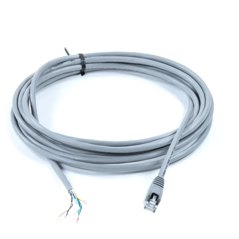 Maple Systems 7431-0001-15 RJ45, CAT5E Ethernet Pigtail Cable, 15', for use with cMT-XMBS