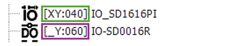 Module memory allocation highlighting the IO-SD1616PI and IO-SD0016R expansion modules in MapleLogic