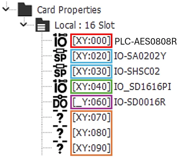 Module memory allocation highlighting expansion module slots in MapleLogic