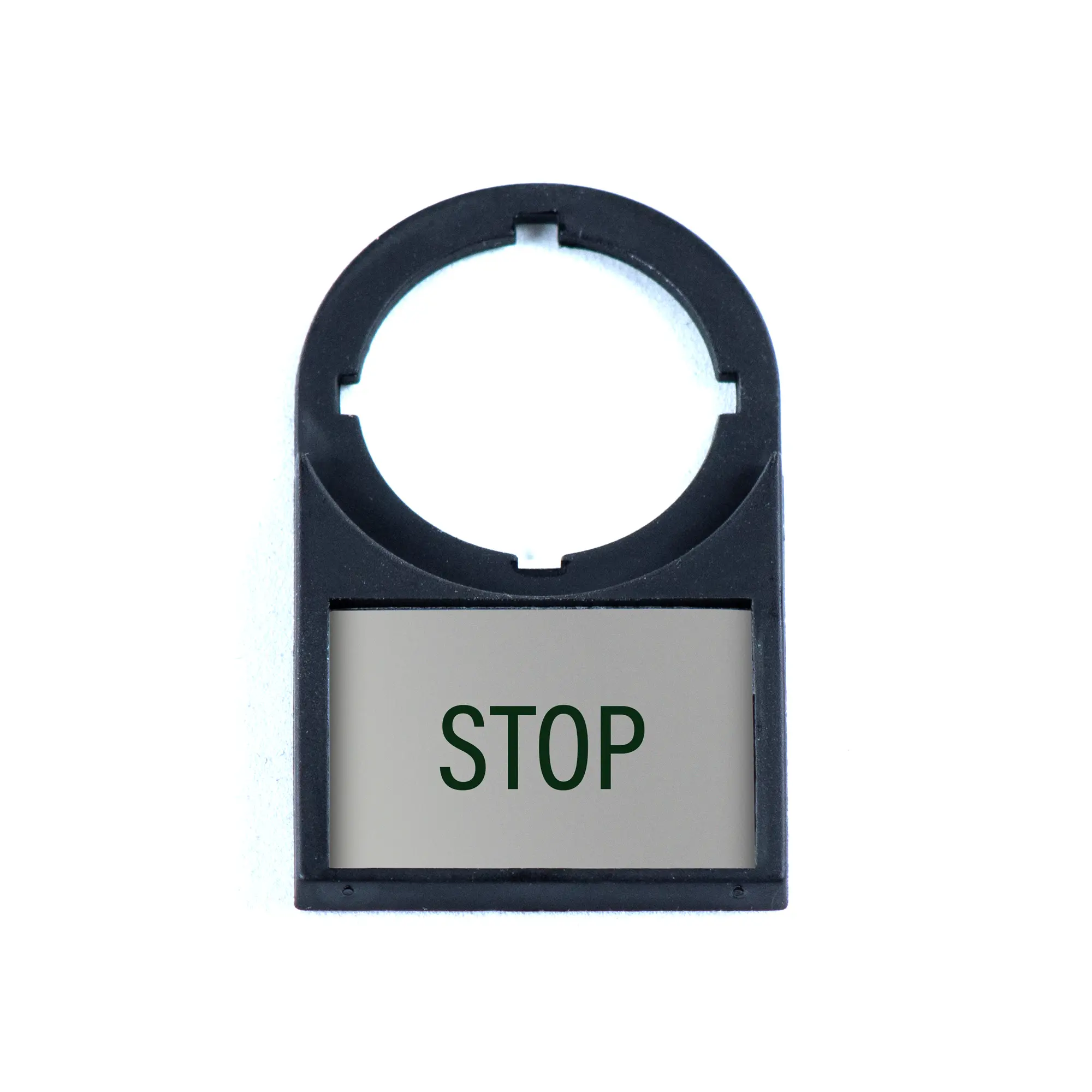PB04003L – Legend Plate Frame – Stop Maple Systems pre labeled legend plate frames - PB04003L