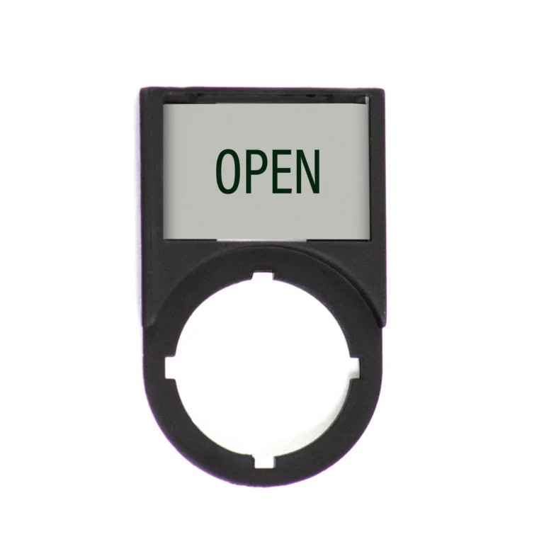 Maple Systems pre labeled legend plate frames - PB04004L