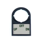 PB04024L – Legend Plate Frame – UP-OFF-DN Maple Systems pre labeled legend plate frames - PB04024L