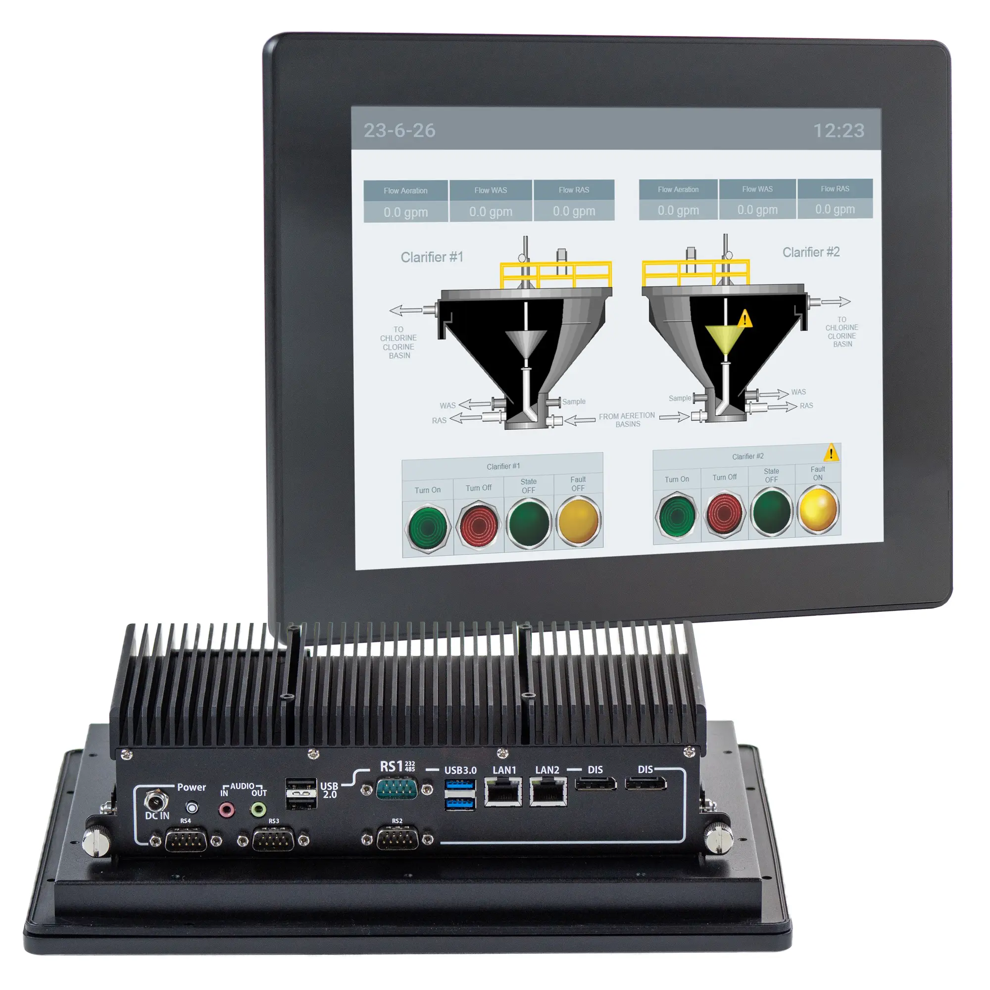 PC1412AP-Combo-2 Maple Systems PC1412AP 12.1" Industrial Panel PC with Intel Alder Lake-N N97 Processor - Combo View