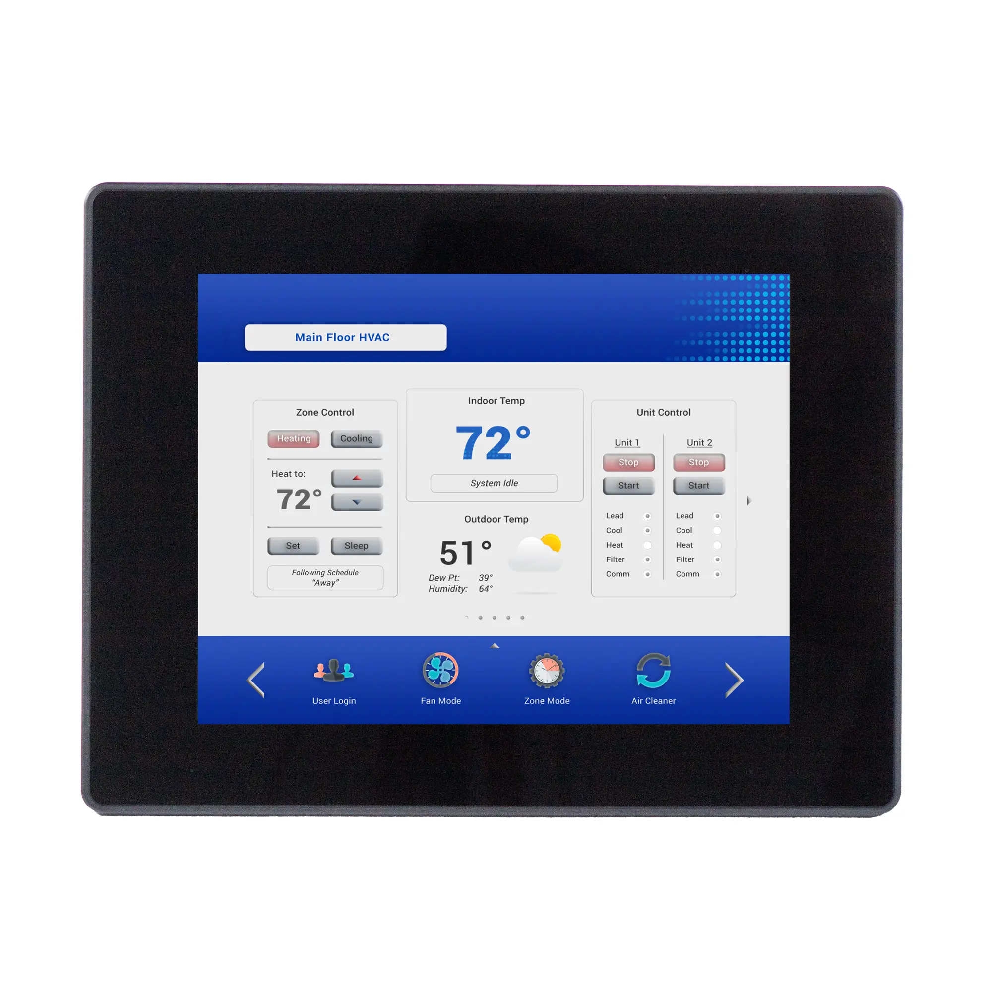 PC1510APH Front View Maple Systems PC1510APH 10.4" High Brightness Fanless Panel PC with Intel® Core™ Ultra CPU and up to 64GB RAM - Front View