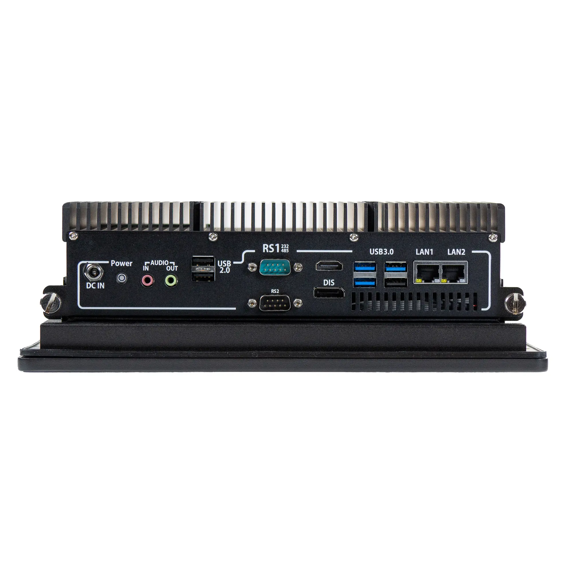 PC1510APH I/O Ports Maple Systems PC1510APH 10.4" High Brightness Fanless Panel PC with Intel® Core™ Ultra CPU and up to 64GB RAM - IO Ports