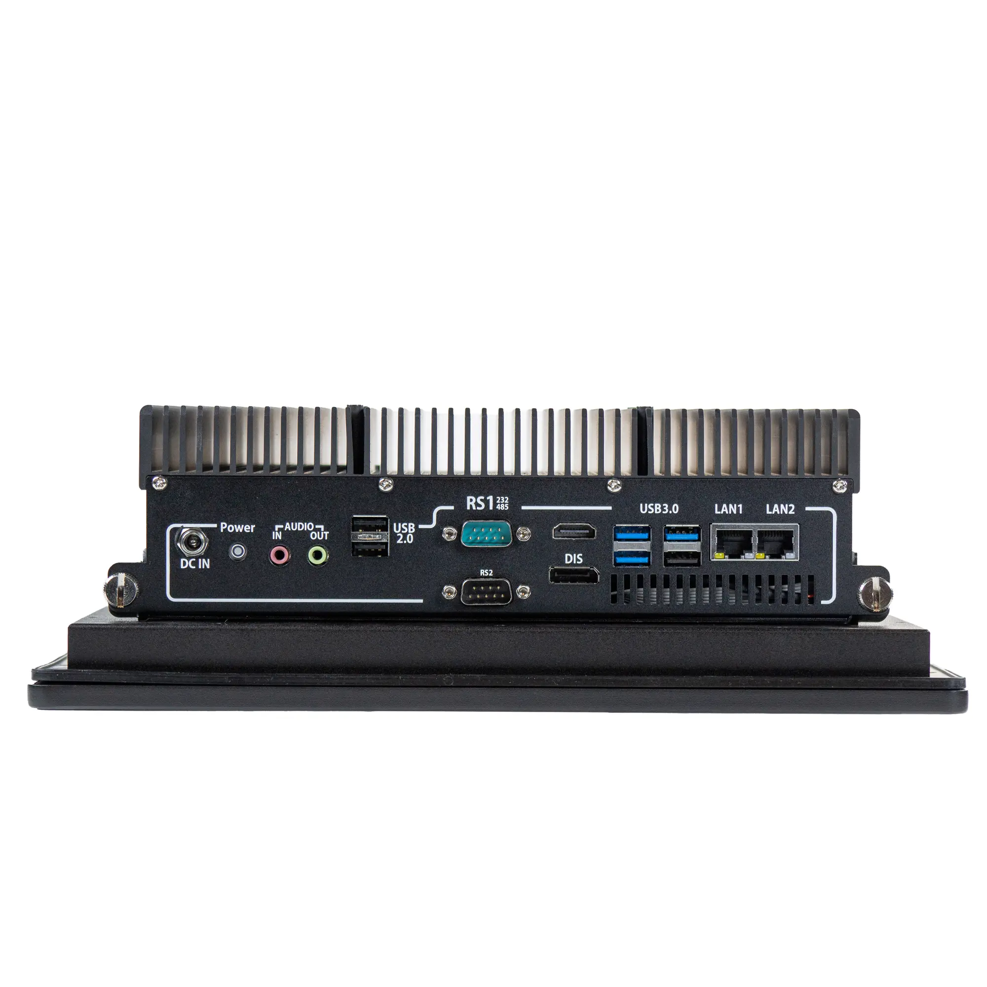 Maple Systems PC1512APH High Brightness 12.1" Fanless Panel PC with Intel® Core™ Ultra CPU and up to 64GB RAM - IO Ports
