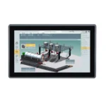 Maple Systems PC1516AP 15.6" Fanless Panel PC with Intel® Core™ Ultra CPU and up to 64GB RAM - Front View