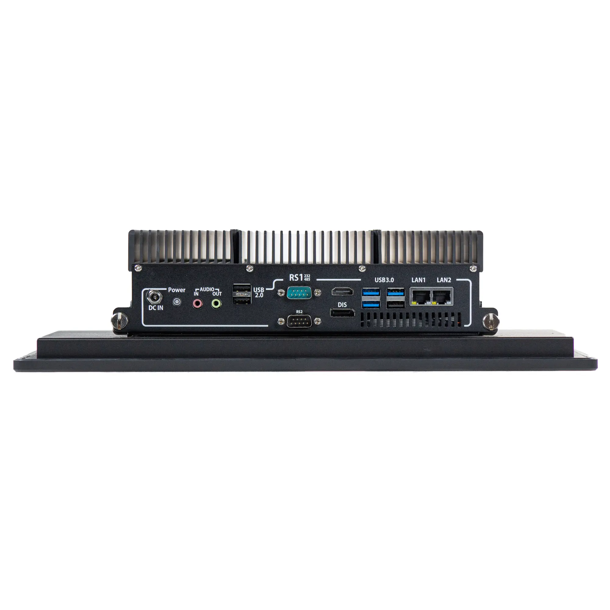 Maple Systems PC1516APH High Brightness 15.6" Fanless Panel PC with Intel® Core™ Ultra CPU and up to 64GB RAM - IO Ports