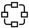 Network settings Icon This is the network settings icon for the HMC4000 Series. Clicking the button provides the option of obtaining IP address automatically or setting a static IP.