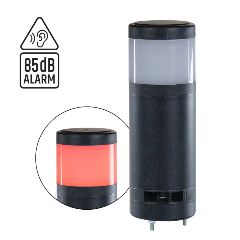 Maple Systems TL160D2BF-1 Single Tier, Direct Mount Signal Tower Light with Alarm