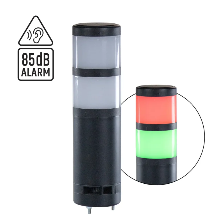 Maple Systems TL160D2BF-2 Direct Mount, 2 Tier Signal Tower Light with Alarm