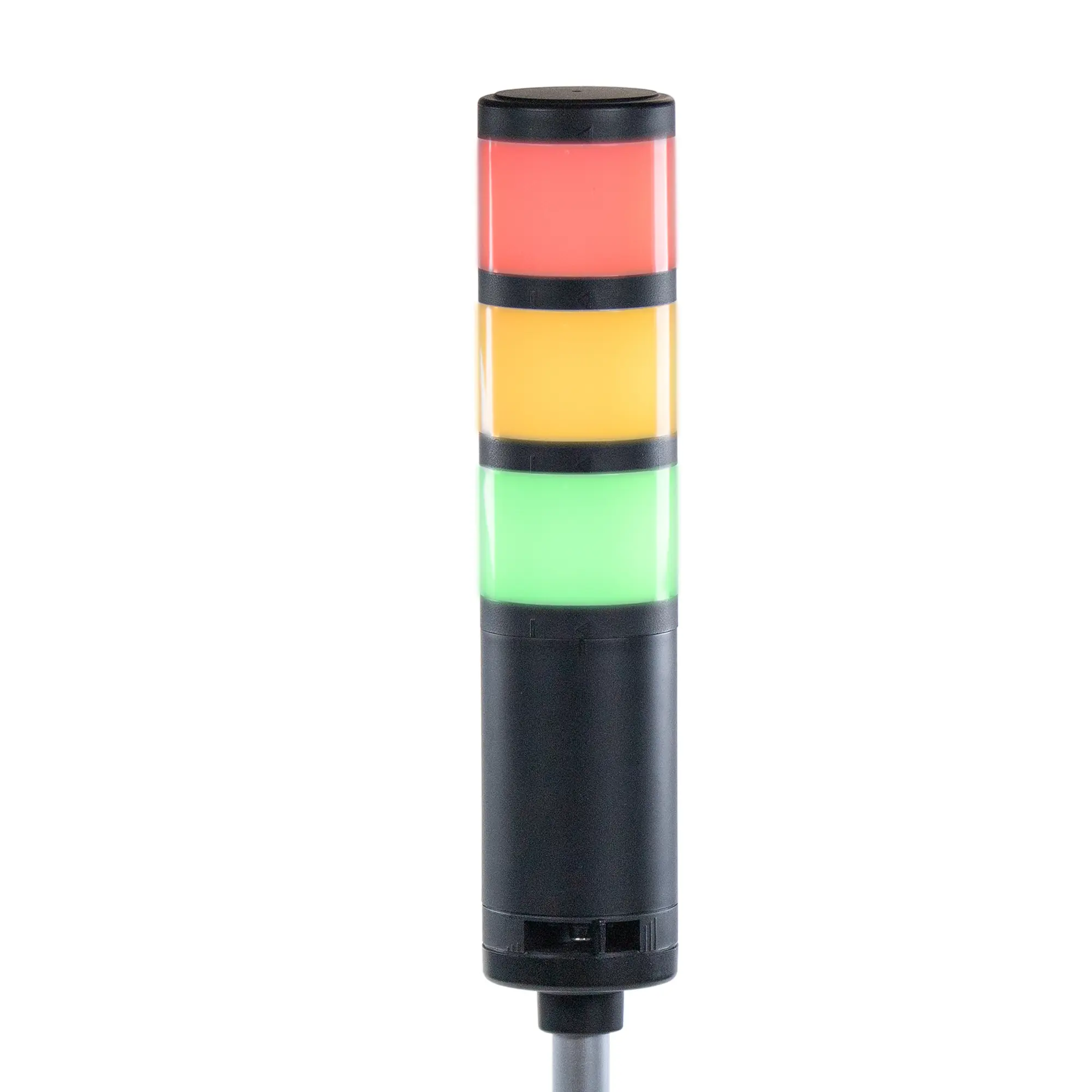 Maple Systems TL160P2BF-3 is our 3 Tier Pole Mount Tower/Stack Light with built-in Alarm - Illuminated