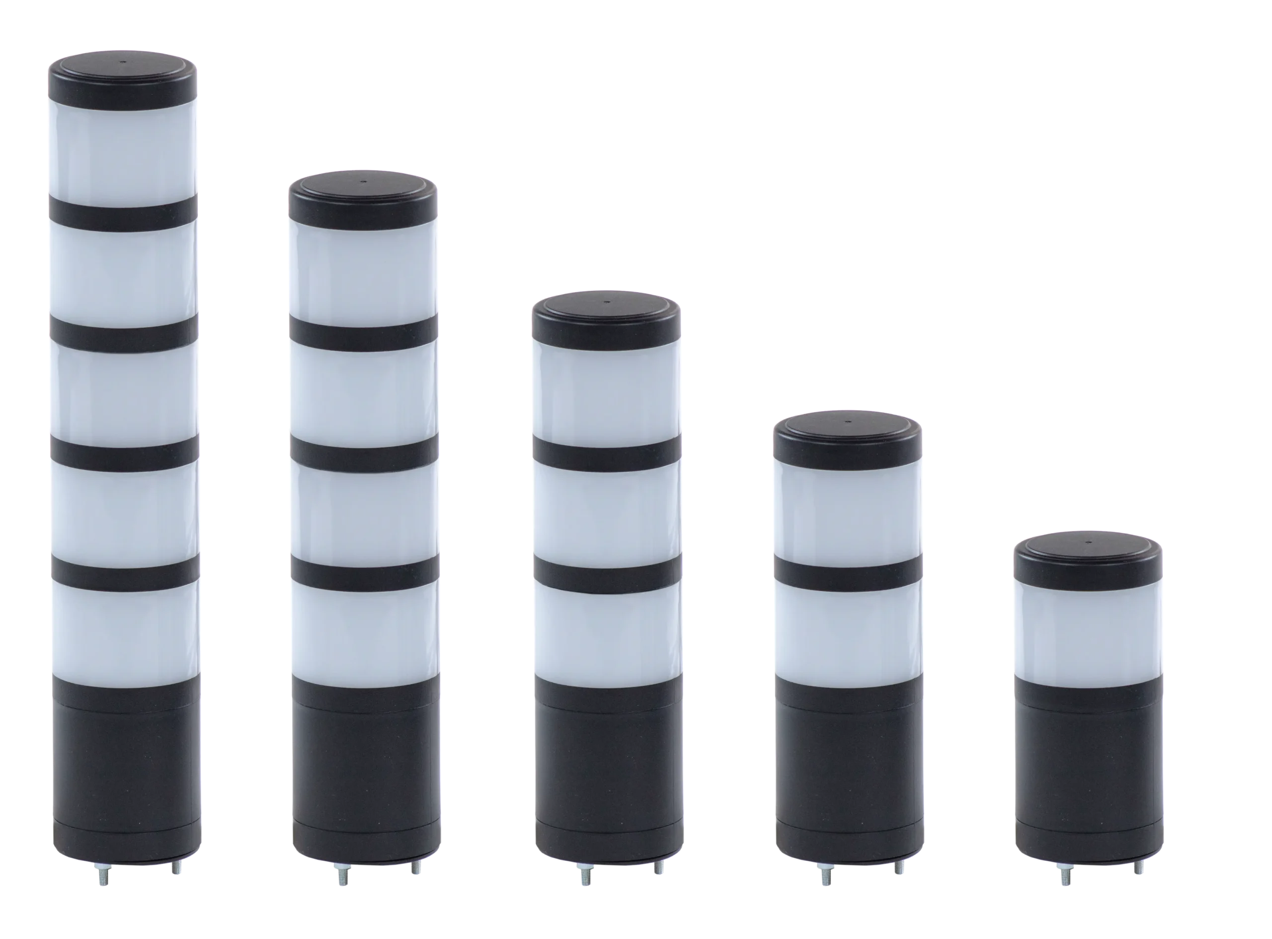 Tower Stack Lights Lineup 1-5 stack lights in preconfigured options