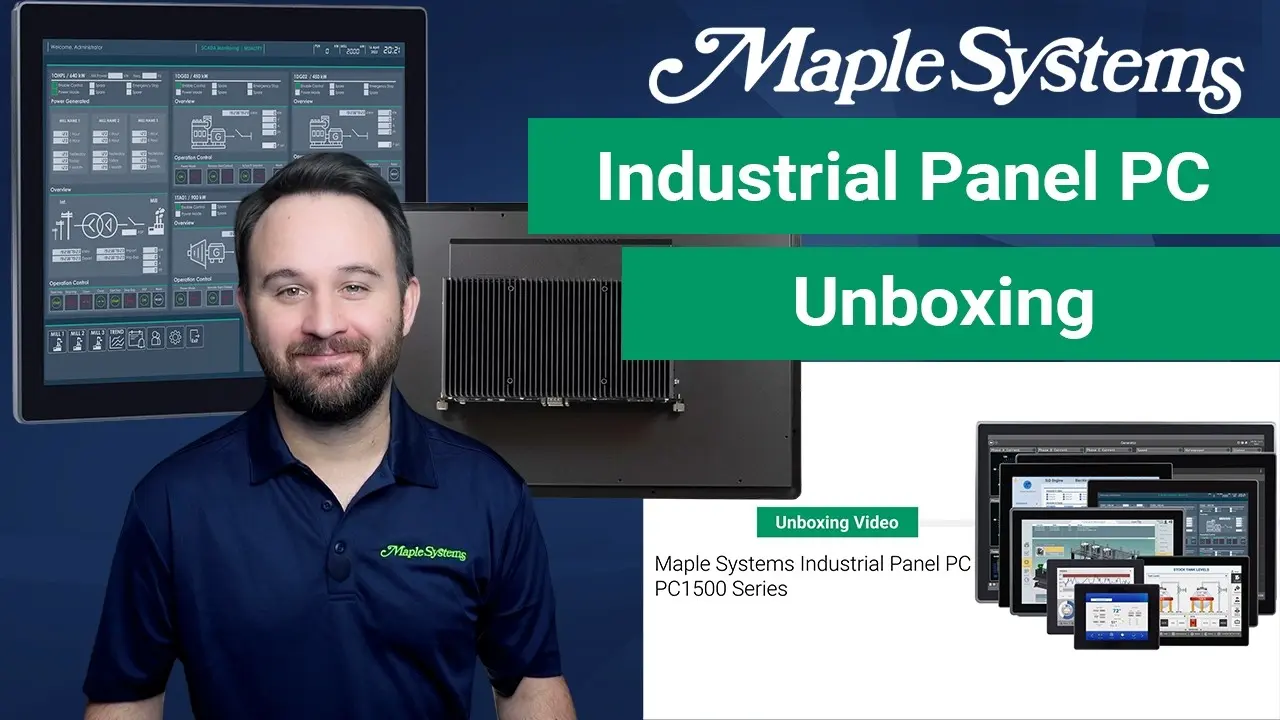 Unboxing a Maple Systems Industrial Panel PC – PC1500 Series