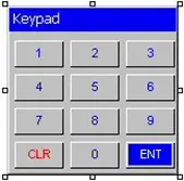 Standard 10-key keypad MAPware-7000 Predefined keypad: Standard 10-key