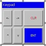 Simple increment/decrement with clear key MAPware-7000 Predefined keypad: Simple increment/decrement by digit entry pad with clear key