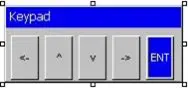 simple increment/decrement keypad MAPware-7000 Predefined keypad: Simple increment/decrement by digit entry pad