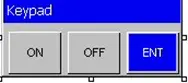 on/off entry keypad MAPware-7000 Predefined keypad: On/Off entry pad