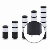 Group of energy-efficient 1-5 tiers industrial tower lights with direct mount support
