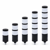 Group of energy-efficient 1-5 tiers industrial tower lights with pole mount support