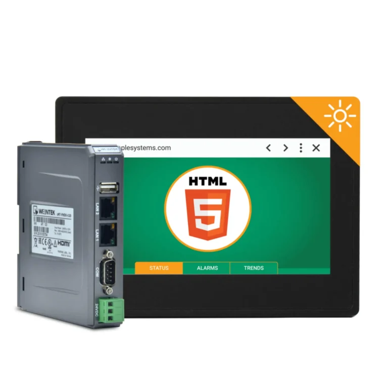 Maple Systems 4.3" High Bright Bundle using our cMT-FHDX-820 and WP4043AP Web HMI
