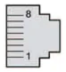 RS-485 2-wire wiring diagram showing HMI to Schneider M221 PLC connections via RJ45 connector with Data-, Data+, and GND pins.