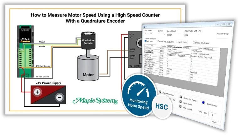 Cover image for Measuring Motor Speed using HSC with a Quadrature Encoder