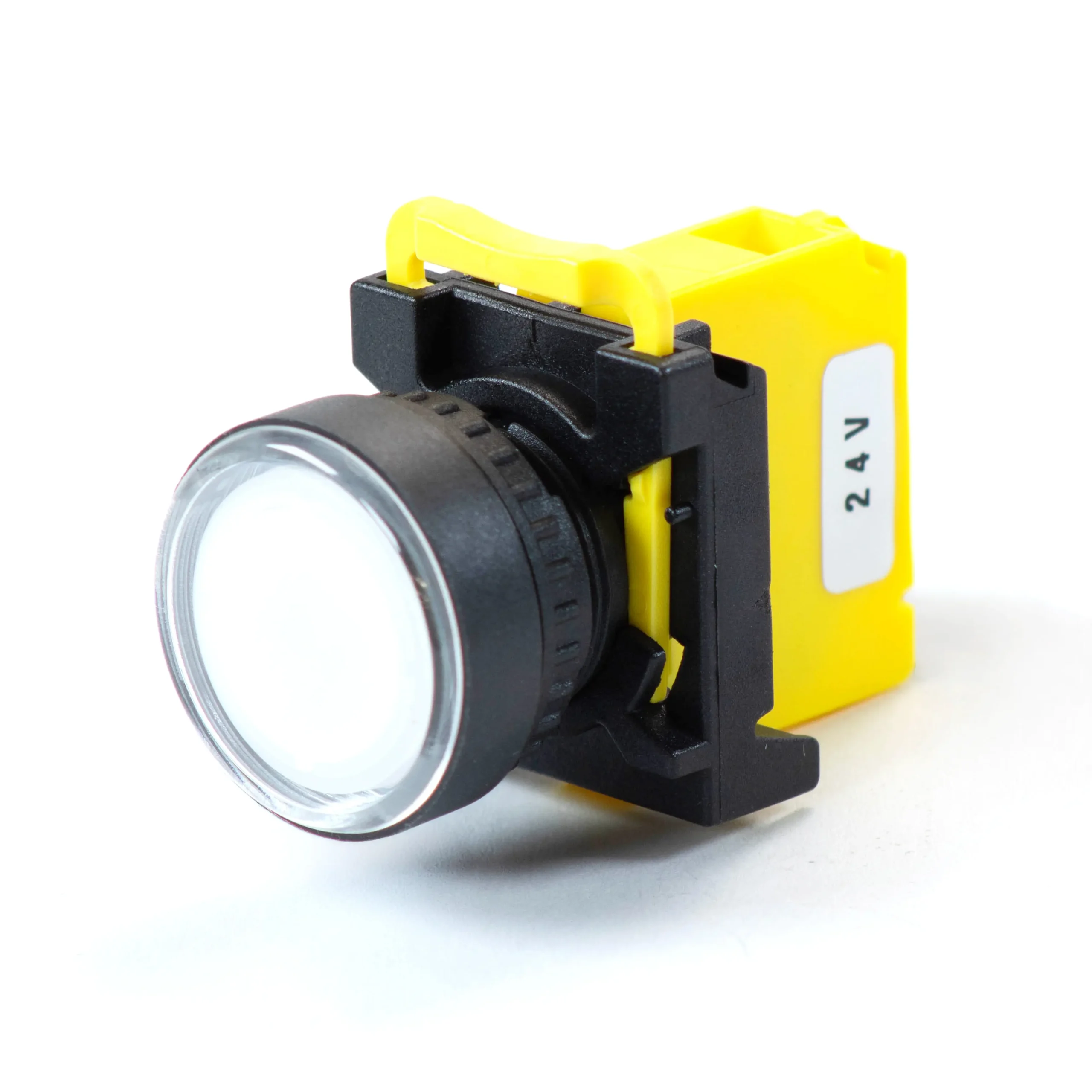 Maple Systems Pushbuttons, Flat, Bordered White, Illuminated Indicator Light - PBS110AP22W-00L2