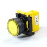 Maple Systems Pushbuttons, Flat, Yellow, Illuminated Indicator Light - PBS110AP22Y-00L2