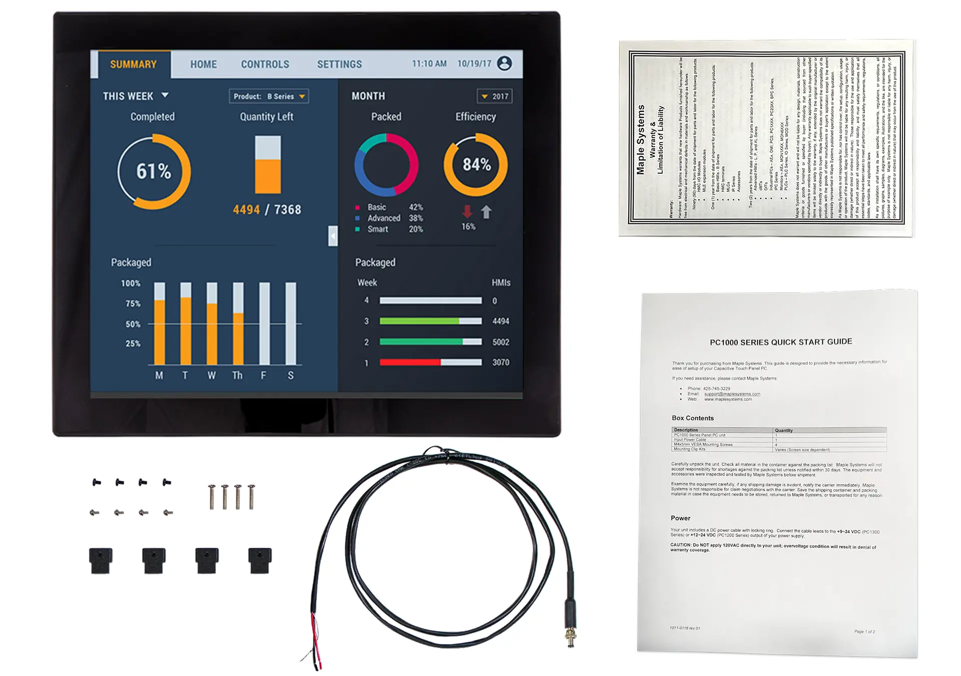What comes in the box when you purchase our PC1419AP and APH units.