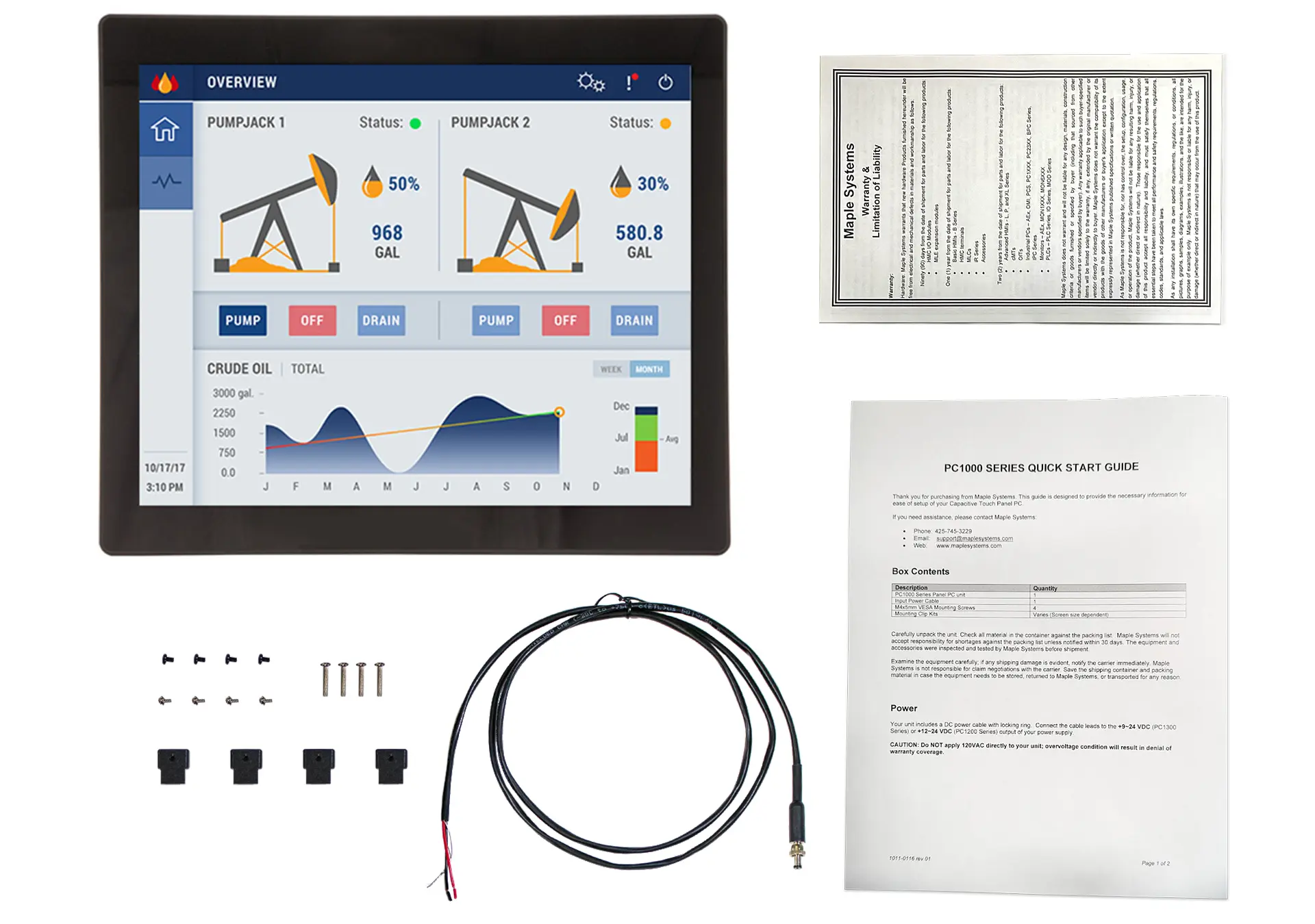 What comes in the box when you purchase our PC1517AP and APH units.