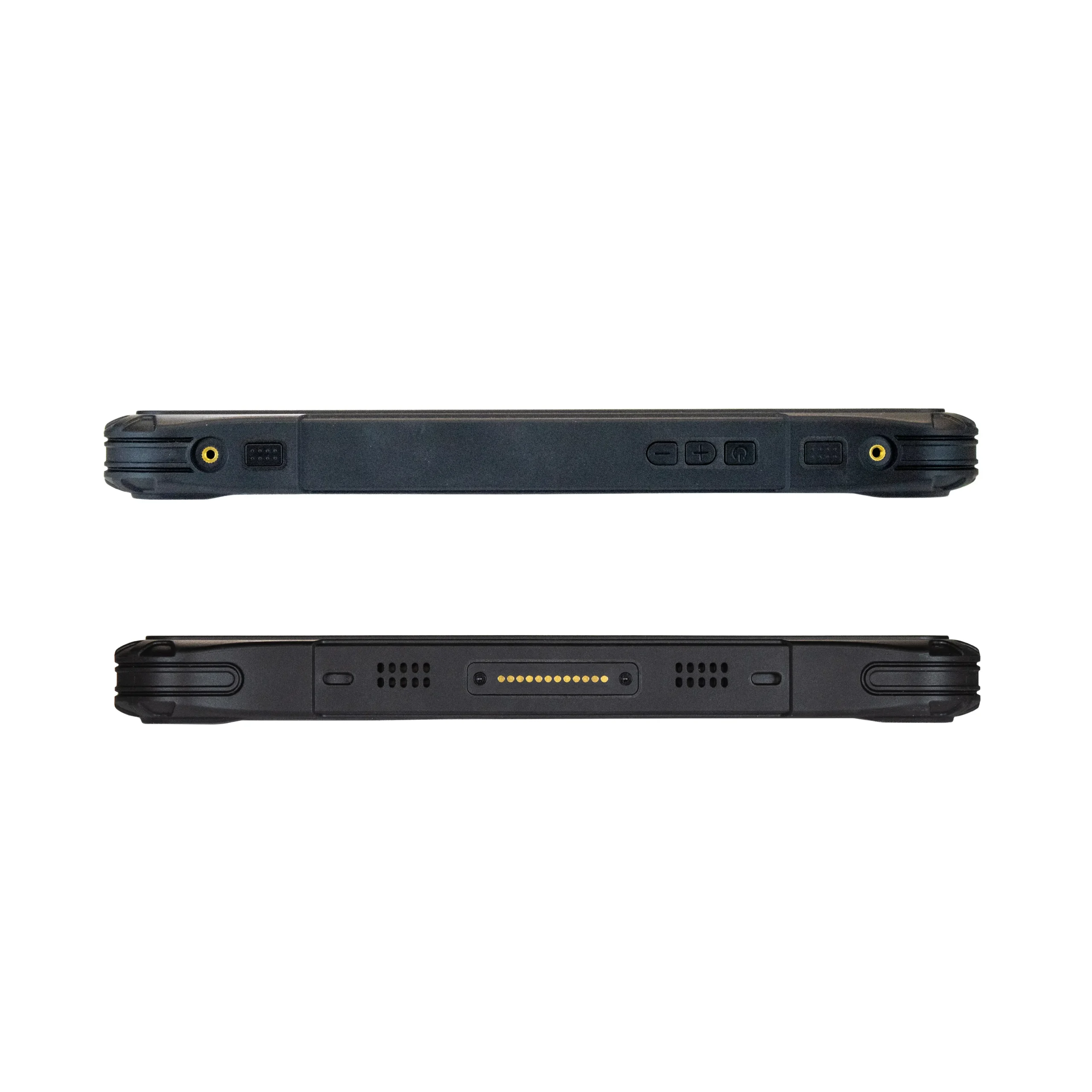 Maple Systems RT1308B, 8.0" Rugged Tablet with Android 16 OS Top and bottom view showing some of the available IO
