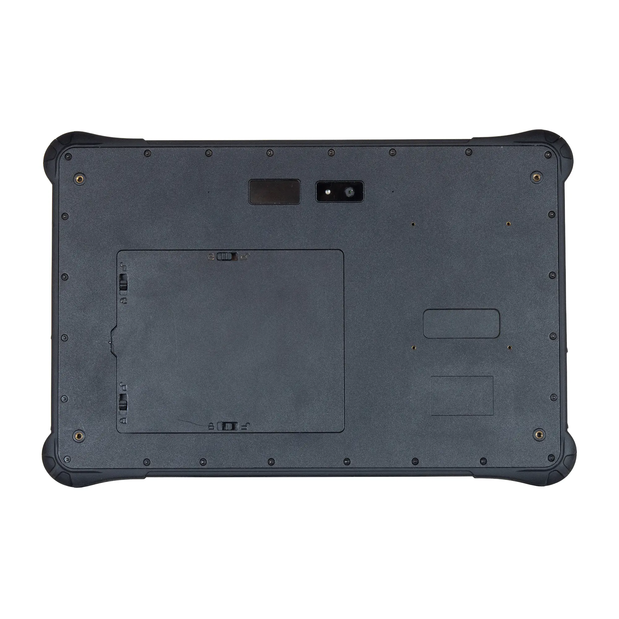 Maple Systems RT1310B, 10" Rugged Tablet with Android 16 OS Rear view showing the back of the unit