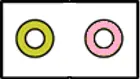 Headphone out / mic in ports Illustration of the headphone (green) and microphone input (pink) 3.5mm audio jacks.