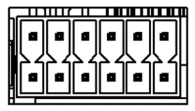 Black and white illustration of the General Purpose Input/Output (GPIO) connector on the IPC2115A