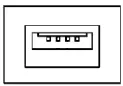 USB Type A port (single stack)