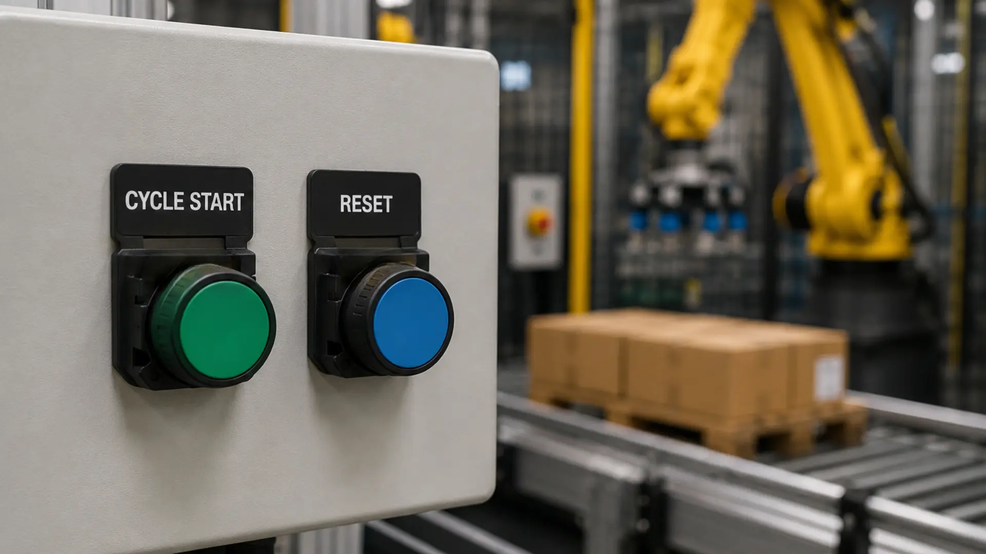 2 push buttons cycle start and reset 2 push buttons cycle start and reset in factory